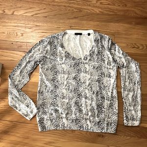 Cotton snake pattern sweater